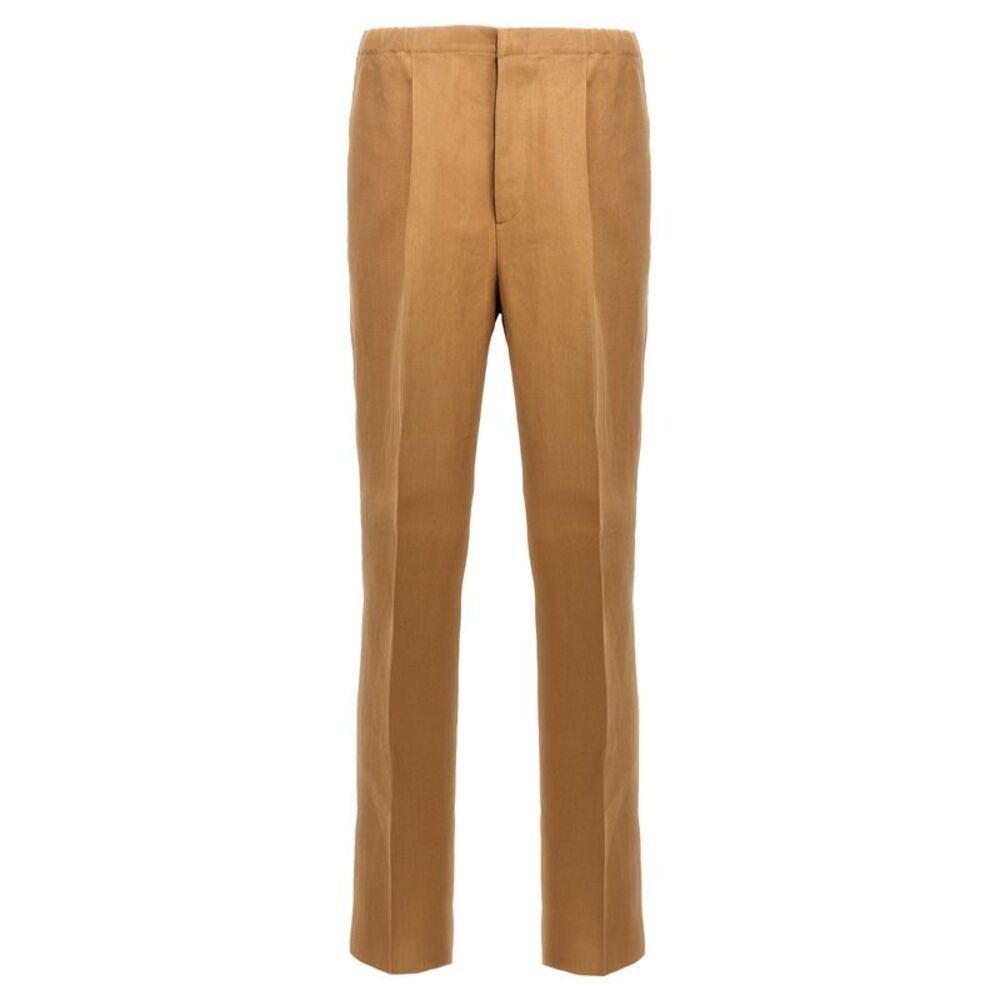 Fendi Beige Paper Casual Men's Pants